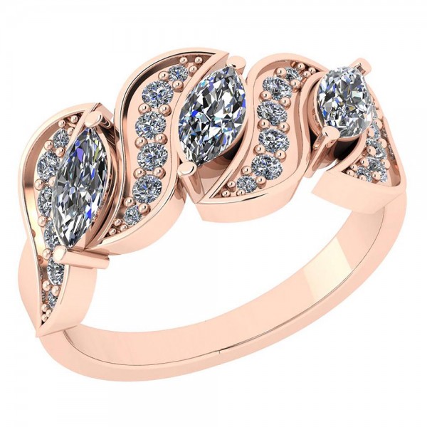 Certified 1.01 Ctw Diamond I1/I2 14K Gold Engagement Ring