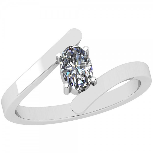 Certified 0.35 Ctw Diamond I1/I2 14K Gold Solitaire Ring